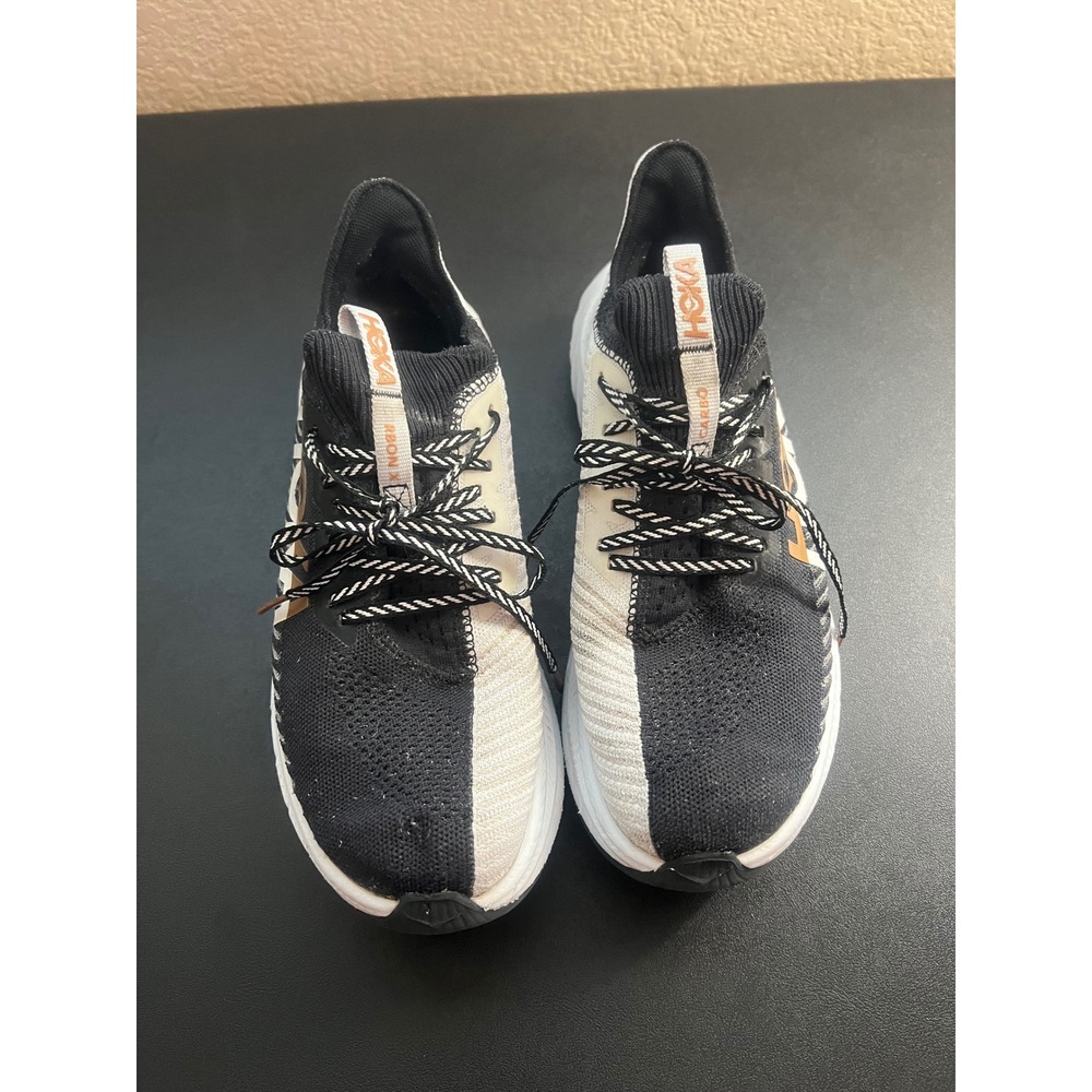 Hoka Carbon X 3 Running Shoes Womens 9 Black White Rose Gold 1123193